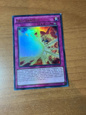 Yu-Gi-Oh! Obliterate Ultra Rare Trap Card near mint