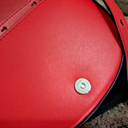 Karl Lagerfeld red crossbody bag brand new leather