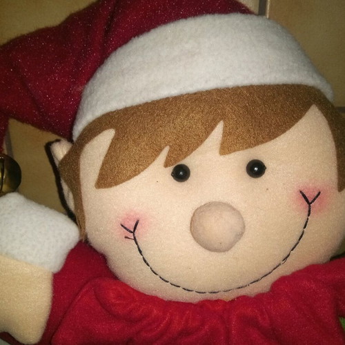 Christmas wreath with elf decoration new, 50 cm diameter