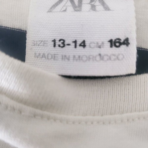Zara Arty 2-Piece Dress 14y like new, blue with striped blouse