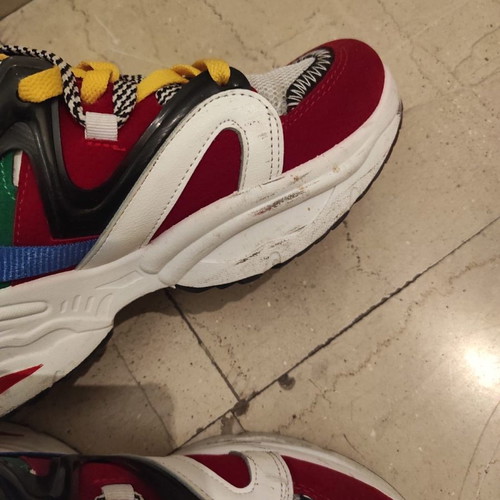 Athletic sneaker used, size 37, multicolor