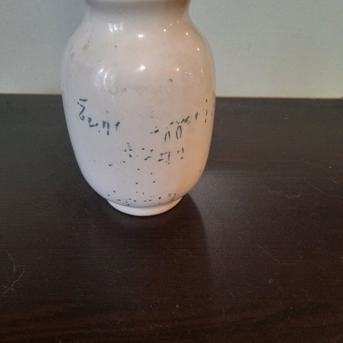Vintage ceramic handmade vase from Thassos used