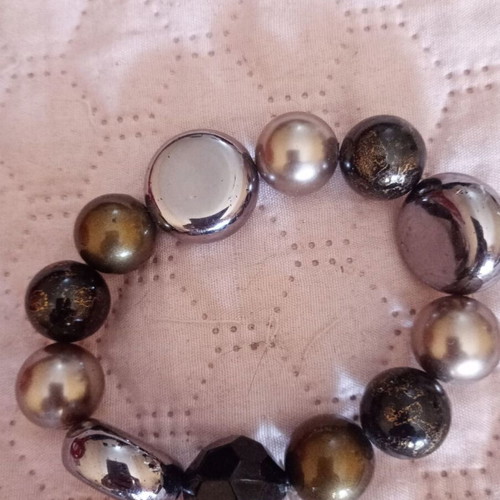 Abel & Lula bracelets used, set of 4, red and brown