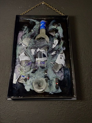 Metal Grey Goose χειροποίητο έργο τοίχου καινούργιο