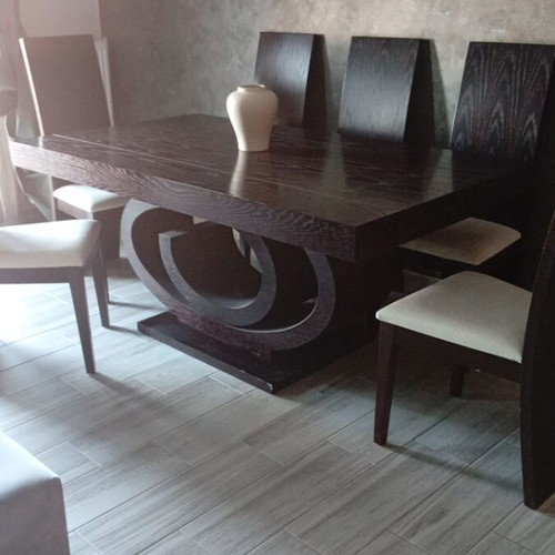 Dining set with six chairs