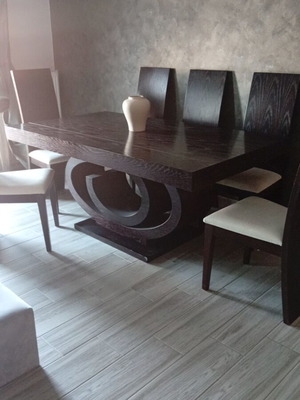 Dining set with six chairs