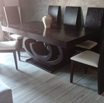 Dining set with six chairs