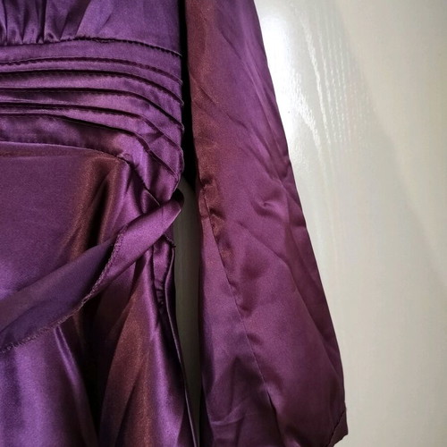 Women's satin blouse purple like new, size L
