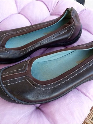 Δερμάτινα παπούτσια Clarks γυναικεία καινούργια, μέγεθος 38, καφέ μπαλαρίνες