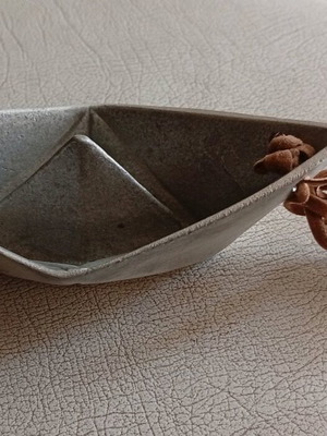Metal decorative boat new, designed like origami