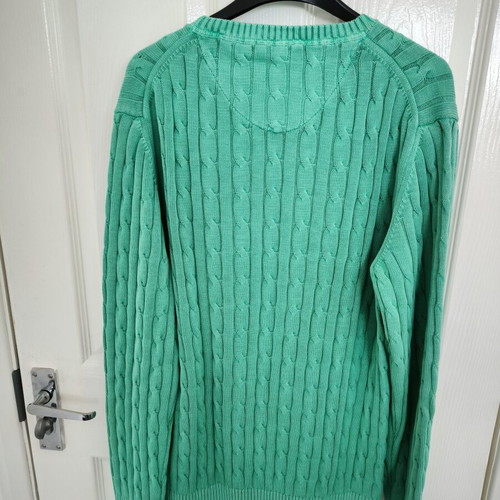 Gant Cable Crew Sweater L new, fresh green