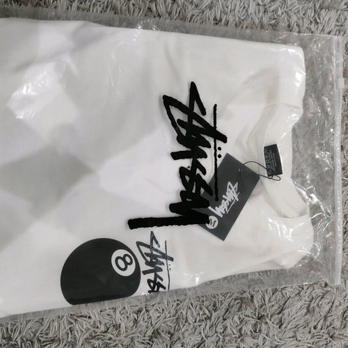 T-shirt Stussy καινούργιο, άσπρο, μέγεθος M unisex