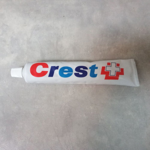 Vintage rare collectible Crest toothpaste packaging closed 1980s like new