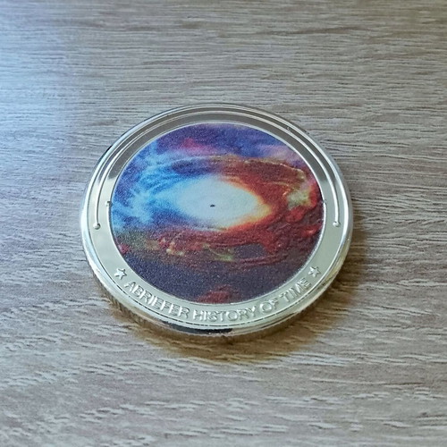 Stephen Hawking commemorative coin 2018 like new, nickel