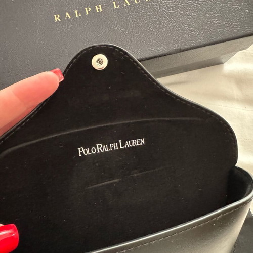 Polo Ralph Lauren Θήκη γυαλιών και πανάκι καθαρισμού σαν καινούργιο, μαύρο
