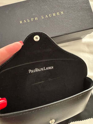 Polo Ralph Lauren Θήκη γυαλιών και πανάκι καθαρισμού σαν καινούργιο, μαύρο