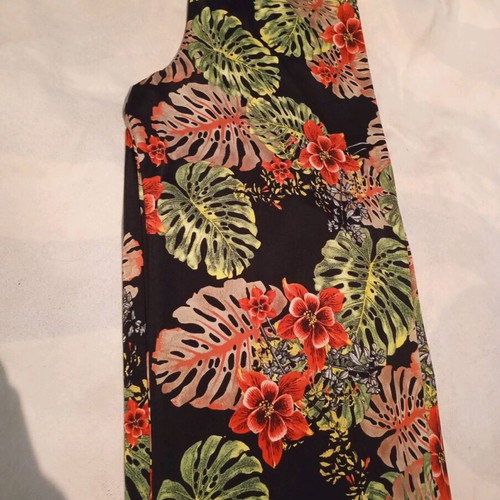 Celestino women's flare pants like new, black and green, size L