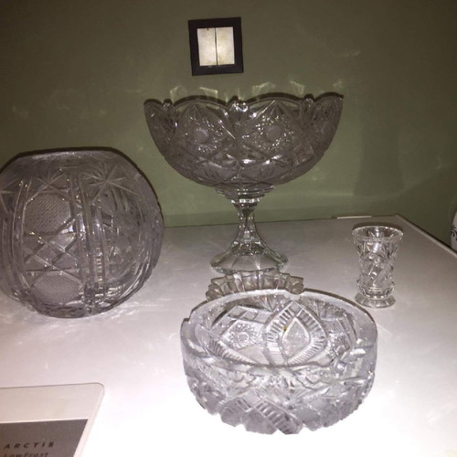 Set of 5 crystal decorations