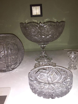 Set of 5 crystal decorations
