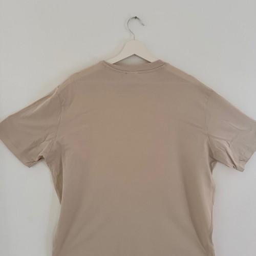 T-Shirt Μπλούζα Slim Fit 100% βαμβάκι Μερσεριζέ φινίρισμα Μπεζ Μέγεθος XL