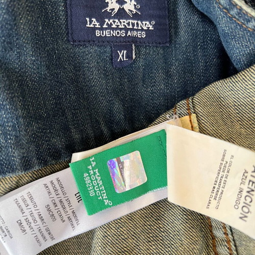 La Martina Buenos Aires denim shirt XL like new, blue