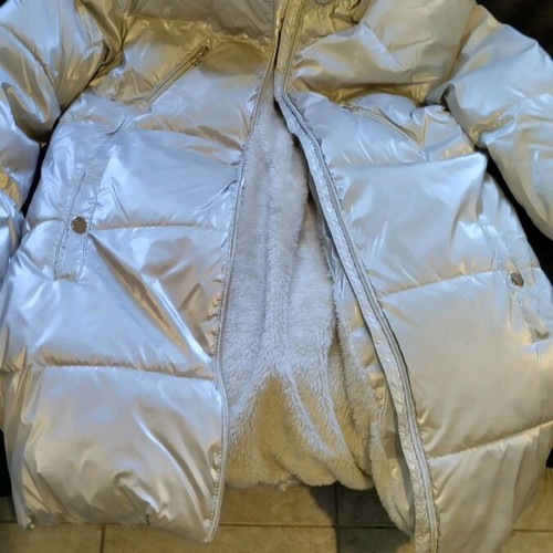 Energiers kids jacket used, silver, for 14-year-old girl