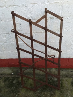 Agricultural harrow tool used, old collectible
