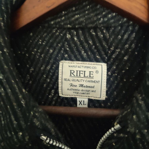 Rifle Men's Knitted Jacket Brown Beige like new Size XL