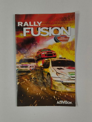 Rally Fusion PS2 manual used, English edition