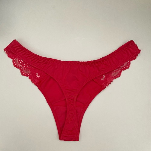 Coral string new in XS and S, lace and fabric, Leilieve