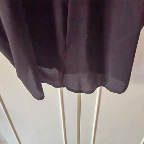 Black short-sleeve blouse like new, loose fit, Greek made