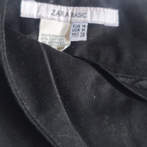Zara Basic black midi skirt mermaid cut size M like new