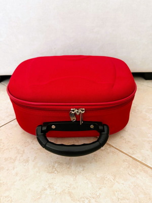 A.P.C. red toiletry bag new 30x35
