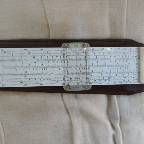 Vintage Aristo Nr 868 Logarithmic Slide Rule like new with case