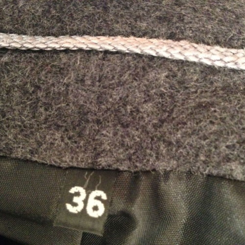 Long wool cashmere coat size 36 Greek tailoring used, gray