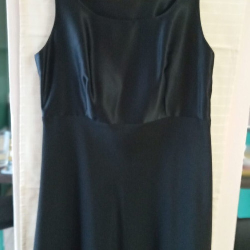 Set dress and jacket like new, black with thin stripes