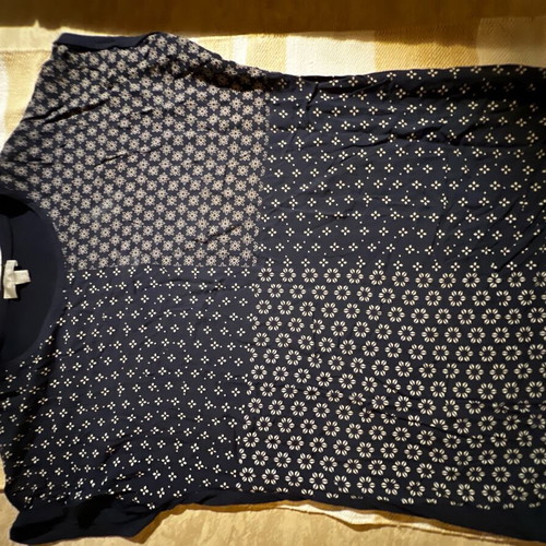 Navy Blue Floral T-Shirt New, Sizes S, M, L