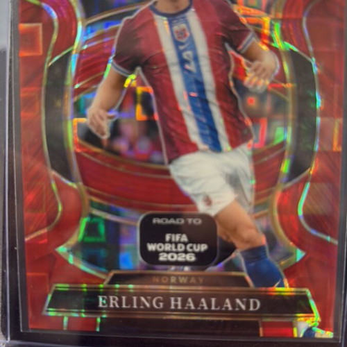 Panini Select Road To World Cup 2025-26 Erling Haaland #9 Red Pandora card
