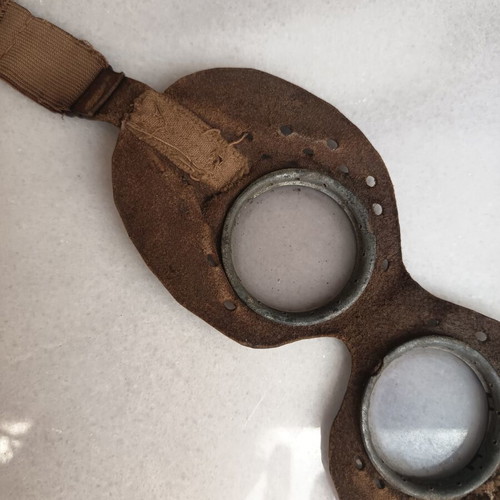 Authentic World War II military motorcycle goggles