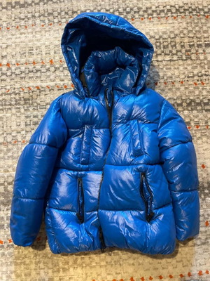 Zara puffer μπουφάν για κορίτσι σε μπλε, 130 εκ.