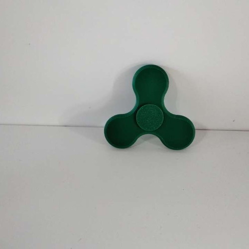 Fidget Spinner new, dark green, 3D printed