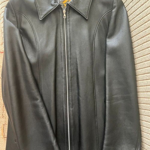 Women's leather jacket Vera Pelle black XL like new