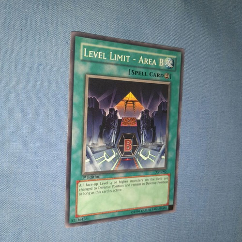 Yu Gi Oh Level Limit - Area B κάρτα καινούργια, 1η έκδοση