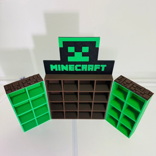 Minecraft Kinder Mega Display Stand new, handmade decorative shelf