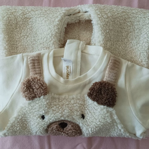 Mayoral baby romper bear new, size 4-6 months 70 cm