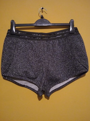 Yamamay high-waisted cotton shorts with silver lurex, size L, new