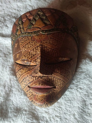 Handmade wooden ethnic mask new