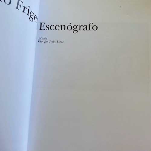 Ezio Frigerio Escenografo book like new
