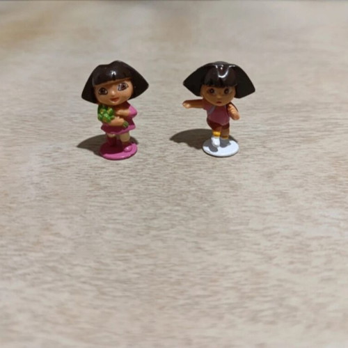 Dora the Explorer figures used, set of 3, Kinder surprise