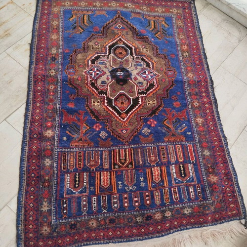 Authentic handmade rug used